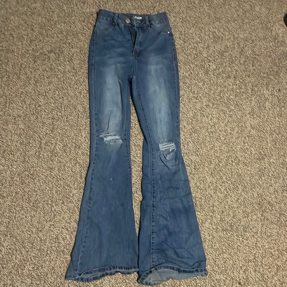 urban planet flared jeans. size 0.